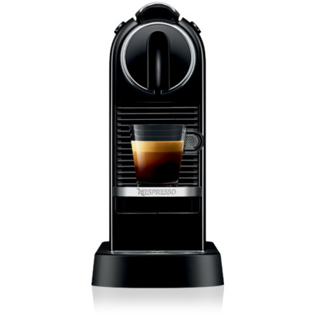 Espressor Nespresso CitiZ Black D112-EU-BK-NE, 19 bari, 1260 W, 1 l, Negru + 14 capsule cadou
