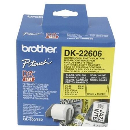 Banda continua laminata Brother DK22606, 62mm, 15,24m