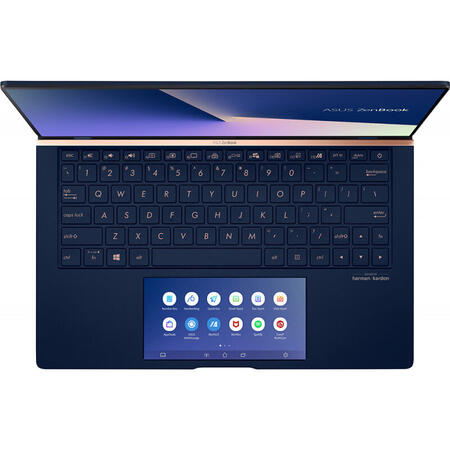 Laptop ultraportabil ASUS UX334FLC, 13.3" FHD, Intel Core i7-10510U, 8GB, 512GB SSD, GeForce MX250 2GB, Windows 10, Royal Blue