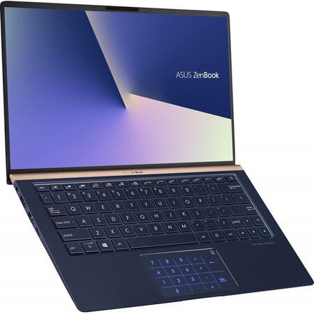 Laptop ultraportabil Asus ZenBook 13 UX333FLC, 13.3" FHD, Intel Core i5-10210U, 8GB, 256GB SSD, GeForce MX250 2GB, Windows 10 Home, Royal Blue