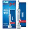 Oral-B Set Periuta de dinti electrica adulti + Travel Case Oral B Vitality D100 Sensi Ultra Thin, 1 capat, Alb