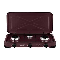 Plita pe gaz Albatros APG31BR, 3 arzatoare, 5.4 KW, Maro