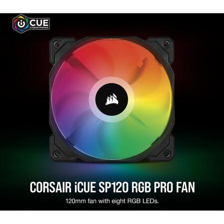 Ventilator PC iCUE SP120 PRO RGB, 120 mm, Hydraulic