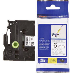 Banda de etichete Brother TZEFX211,  BLK/WHITE/FLEX