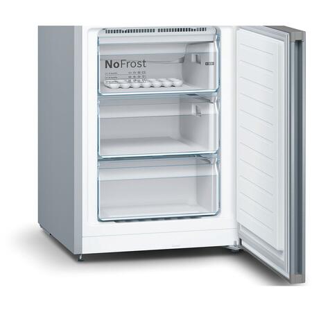 Combina frigorifica Bosch KGN39XI326, 366 l, No Frost, Multi Airflow, clasa A++, argintiu