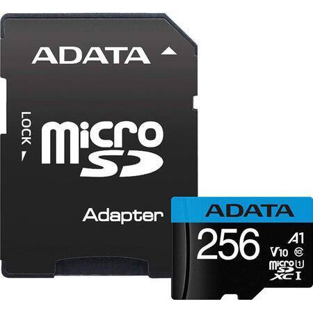 Card de memorie A-Data 256GB Premier MicroSDHC, cu adaptor