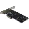 Adaptor PCI-express Inter-Tech Argus KT015 PCIe x4 to M.2 PCIe/SATA SSD