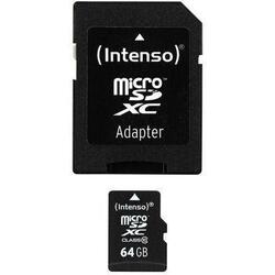Card de memorie Intenso microSD 64GB SDXC clasa 10