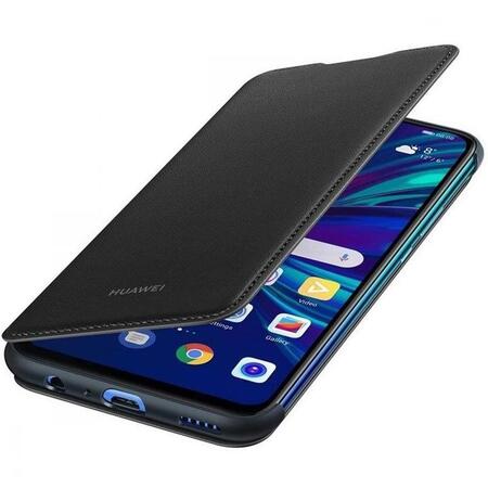 Husa de protectie Huawei Flip Cover pentru P Smart 2019, Black