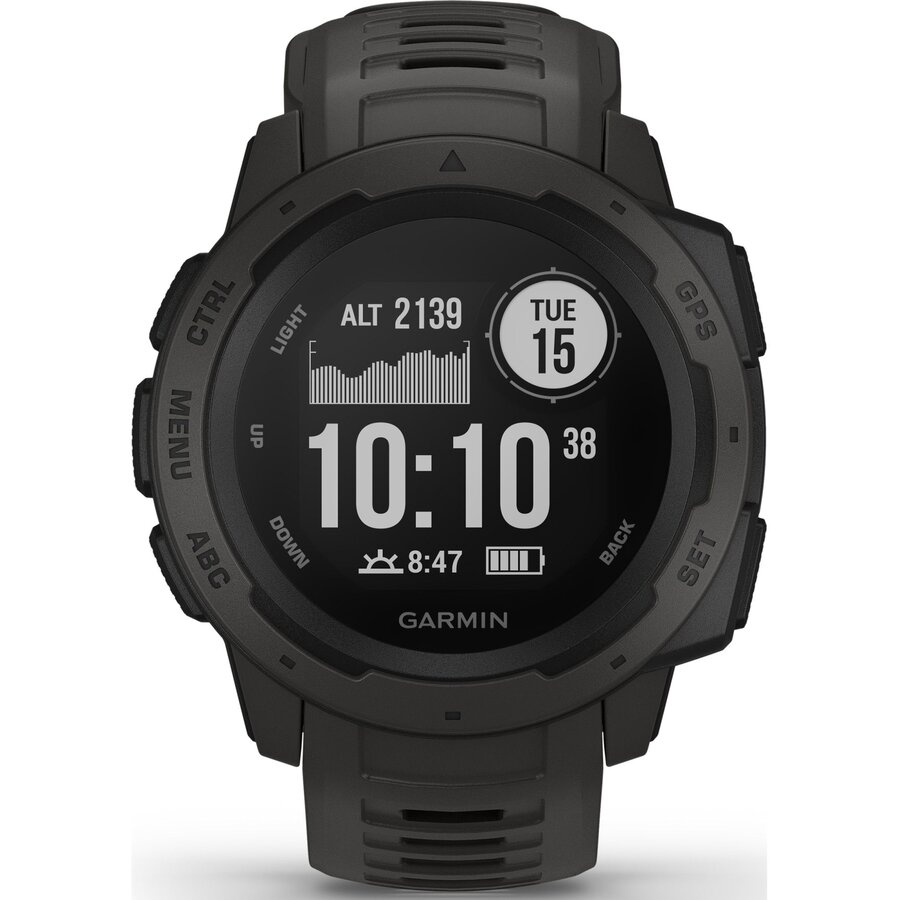 Ceas Smartwatch Garmin Instinct, GPS, Black