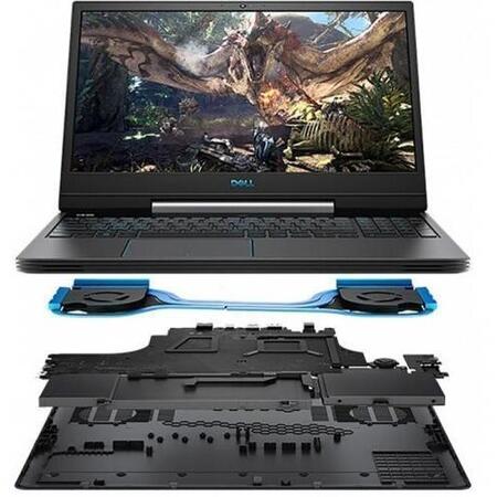 Laptop Gaming Dell Inspiron G5 5590, 15.6" FHD, Intel Core i5-9300H, 8GB, 512GB SSD, GeForce GTX 1650 4GB , Ubuntu Black