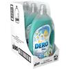 Pachet Promo Detergent automat lichid Dero 2 in 1 Iris Alb, 180 spalari, 3 x 3 l
