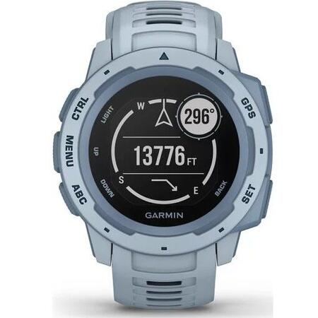 Ceas Smartwatch Garmin Instinct, GPS, Albastru deschis