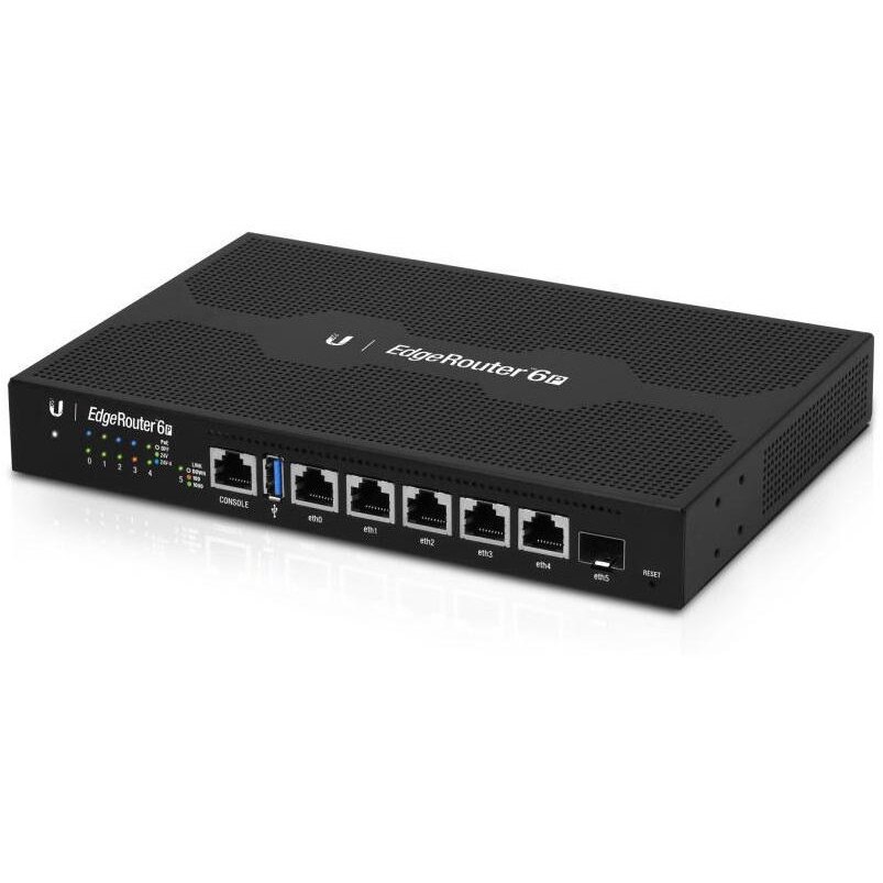 Router EdgeMAX EdgeRouter ER-6P, 5 x LAN Gigabit, 1 x SFP, 1 x USB, PoE 802.3af