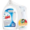 Pachet Promo Detergent Omo Active Clean 40 Spalari & Cif Spray Degresant 500 ml