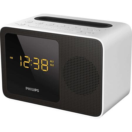 Radio cu ceas Philips AJT5300W/12, Bluetooth, FM, Digital
