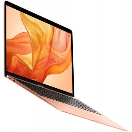 Laptop Apple 13.3'' MacBook Air 13 with Retina True Tone, Ice Lake i3 1.1GHz, 8GB DDR4X, 256GB SSD, Intel Iris Plus, macOS Catalina, Gold, INT keyboard