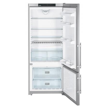 Combina frigorifica CNPesf 4613, 420 l, No Frost, Clasa F, Argintiu