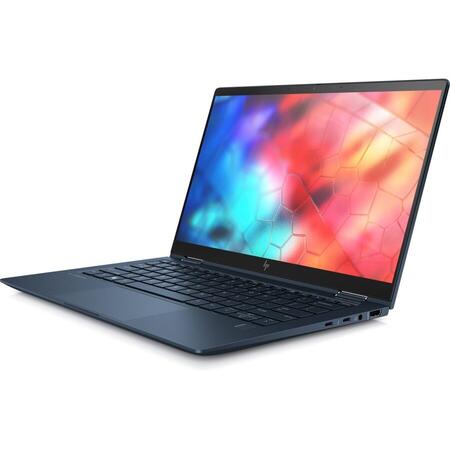 Laptop 2-in-1 HP 13.3'' Elite Dragonfly, FHD IPS Touch, Intel Core i5-8265U, 16GB, 512GB SSD, GMA UHD 620, 4G LTE, Win 10 Pro, Blue