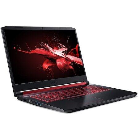 Laptop Acer Gaming 17.3'' Nitro 5 AN517-51, FHD IPS 144Hz, Intel Core i7-9750H, 8GB DDR4, 512GB SSD, GeForce GTX 1660 Ti 6GB, Linux, Black