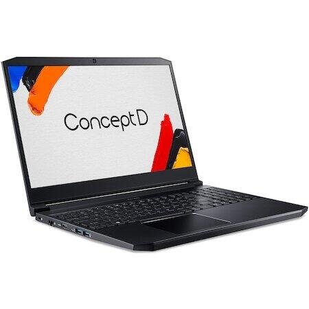 Laptop Acer ConceptD 5 CN515-71, 15.6", Ultra HD, Intel Core i7-9750H, 16GB, 1TB HDD + 512GB SSD, GeForce GTX 1660 Ti 6GB, Windows 10 Pro, Black