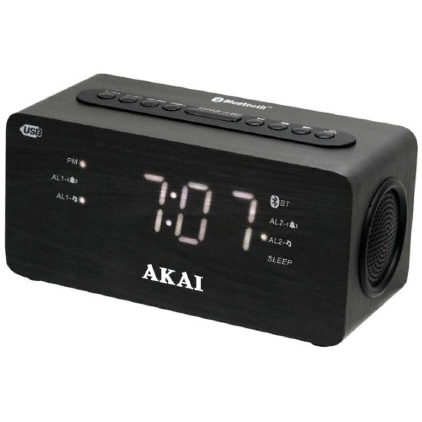Radioceas AKAI ACR-2993, FM radio, dual alarm si functie incarcare telefon