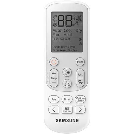 Aparat de aer conditionat Samsung Cebu 9000 BTU Wi-Fi, Clasa A++/A+, AI Auto Comfort, Fast cooling, AR09TXFYAWKNEU/AR09TXFYAWKXEU, alb