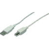 Cablu USB LOGILINK pentru mprimanta, USB 2.0 (T) la USB 2.0 Type-B (T), 2m, gri
