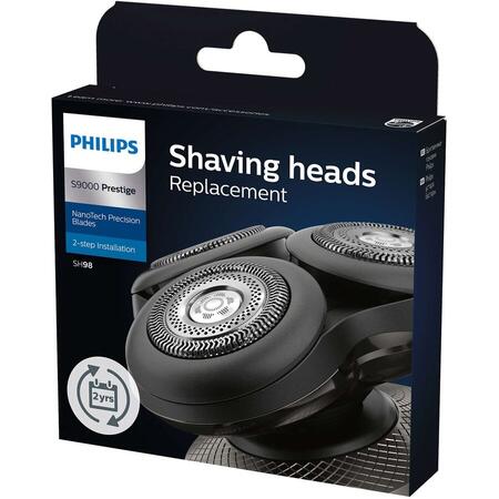 Set capete de barbierit Philips SH98/70, compatibil cu S9000 Prestige