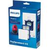 Philips Kit de schimb pentru PowerGo FC8001/01, 1 sac de praf (s-bag CLP) ,1 filtru anti-alergeni, 1 filtru de admisie pentru motor