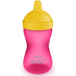 Philips-AVENT Cana Philips Avent SCF804/04, 300 ml, 18 luni +, Roz/Galben