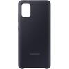 Husa de protectie Samsung Silicone Cover pentru Galaxy A51, silicon, Black