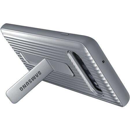 Husa de protectie Samsung Standing pentru Galaxy S10 G973, Silver