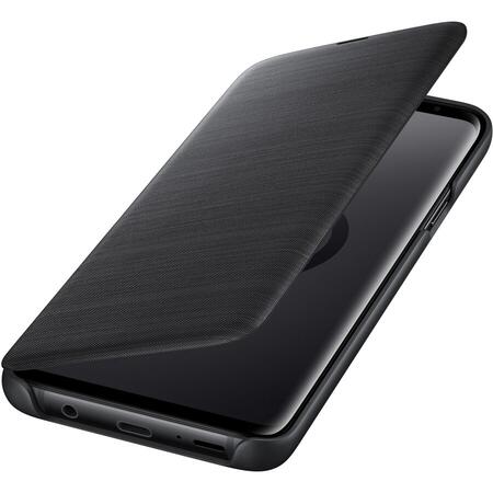 Husa de protectie Samsung LED View pentru Galaxy S9 Plus, Black