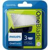 Philips Rezerva OneBlade QP230/50 kit 3 lame, compatibil OneBlade si OneBladePro, Verde