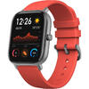 SmartWatch Amazfit GTS, Vermillion Orange, curea silicon, Bluetooth si senzor PPG, recomandat pentru inot