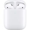 Casti Apple AirPods 2, Carcasa cu incarcare wireless, White