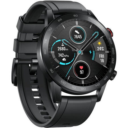 SmartWatch Honor Watch Magic 2, 46 mm, corp negru, curea silicon negru