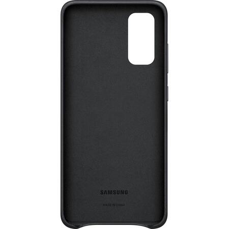 Husa de protectie Samsung Leather Cover pentru Galaxy S20, Black