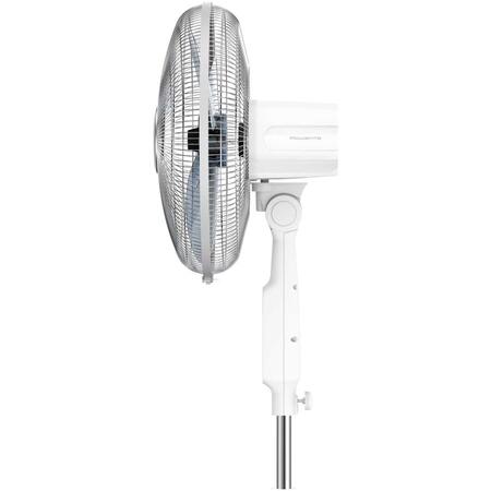 Ventilator cu picior Rowenta Essential+ VU4440F0, functie AUTO OFF, telecomanda, inaltime ajustabila 1.3m, ecran LED, Alb