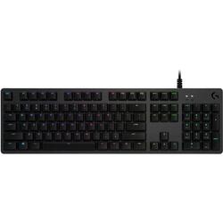 Tastatura mecanica gaming Logitech G512 RGB Lightsync, Switch GX Brown, Negru Carbon