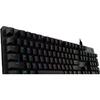 Tastatura gaming mecanica Logitech G512, Iluminare RGB, Switch GX Blue, US INT, Carbon