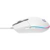 Mouse gaming Logitech G102 Lightsync, 8000 dpi, RGB, Alb