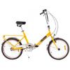 Bicicleta pliabila Pegas Practic Retro aluminiu, Galben Bondar