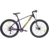 Bicicleta Pegas MTB Fat Bike Drumuri Grele 18.5", Mov/Galben