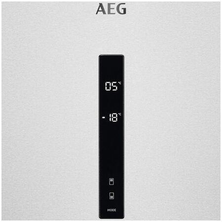 Combina frigorifica AEG RCB646E3MX, No Frost, 461 L, H 192 cm, Display LCD, E, Inox