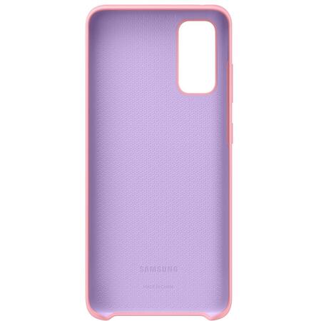 Husa Samsung Silicone Cover pentru Samsung Galaxy S20, Pink