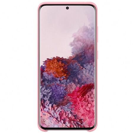 Husa Samsung Silicone Cover pentru Samsung Galaxy S20, Pink