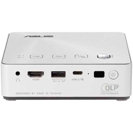 Videoproiector ASUS S2 ZenBeam, portabil, DLP, HD 1280x720, 30.000 ore, HDMI, USB-C, alb