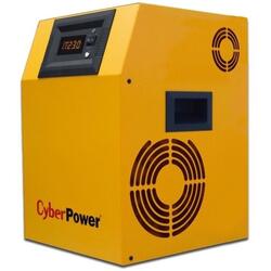 Cyber Power UPS Inverter (pt. motoare, pompe etc.), Sinusoida Pura,  1500VA/ 1050W, AVR, 2 x socket Shucko, fara baterie, display LCD, seria EPS